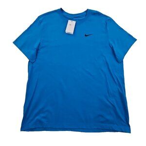 Nike Tee T-Shirt Men's XXL Turquoise Blue Short Sleeve Oversized Jersey NEW